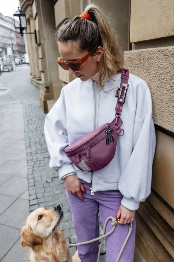 Palopa Treatbag Emma nieuwe kleur Berry en Lichtblauw - Afbeelding 2