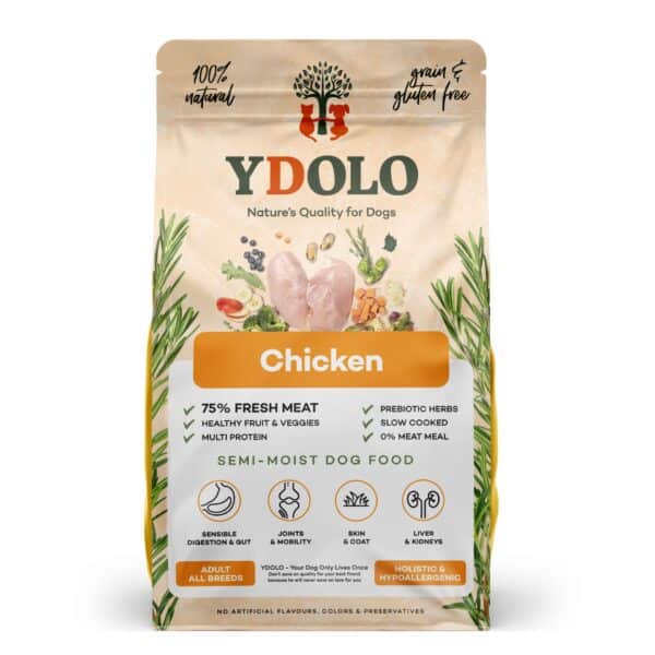 Ydolo Healthy & Pure - Semi Moist Dog Food - Chicken