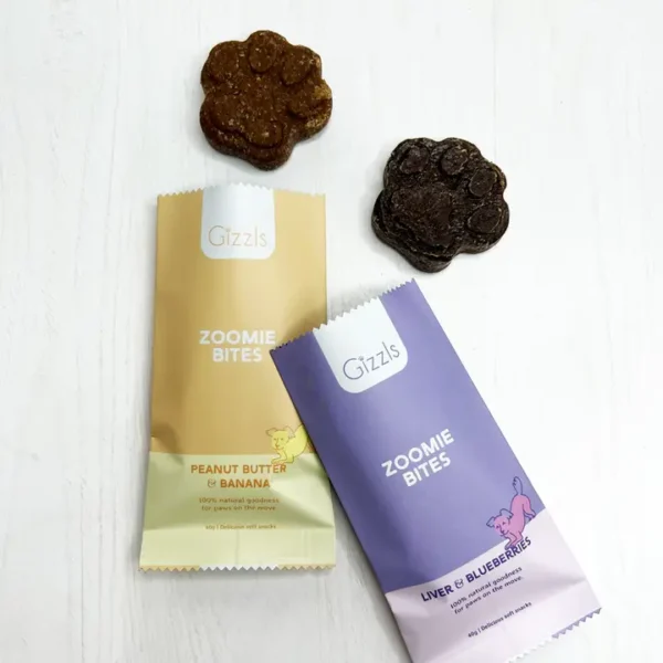 Gizzl Zoomie Bites Liver & Blueberry - Afbeelding 2